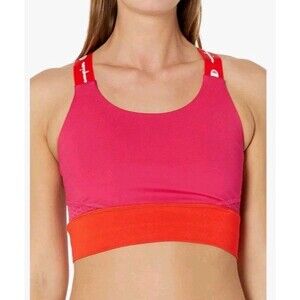 Champion Size XL, Absolute Crop Top Sports Bra Red Pink